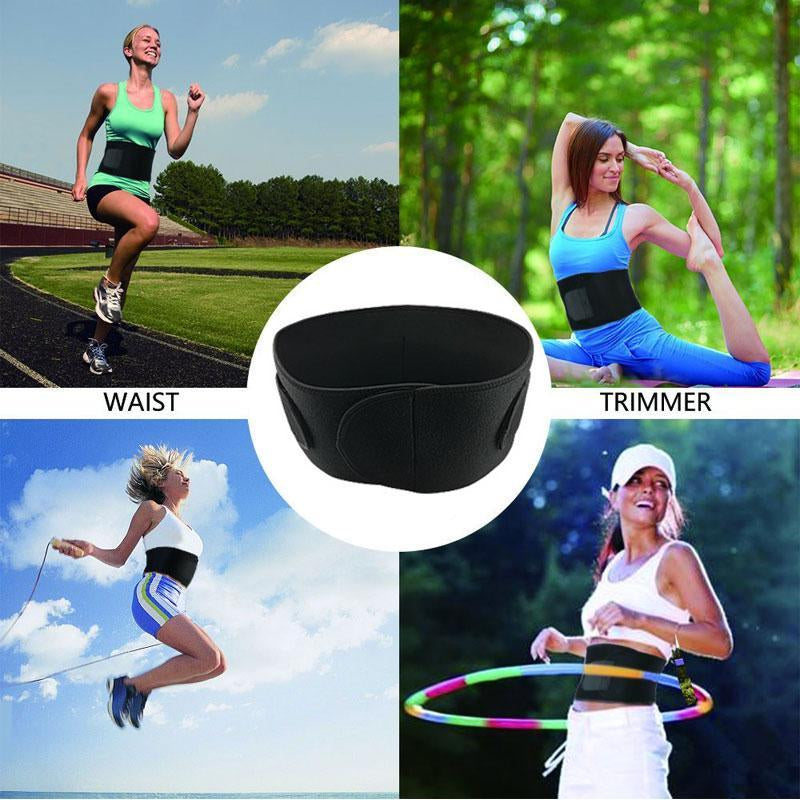 Lady Comfort Waist Trainer Belt, Waist Trimmer Slimming Belly Band for Men & Women, Sweat Waist Body Shaper, Sports Girdles Tummy Waist Cincher Wrap, Gym Accessories